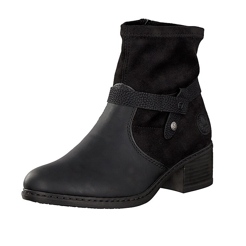 Botins Rieker 776B1-00 Para Mulher - Pretas